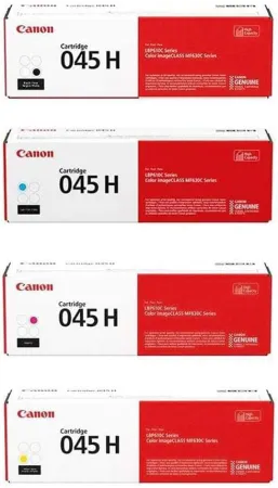 Canon 045H Toner Cartridge High Yield Kit B for MF630 Series & LBP612Cdw Printers, Yields 2200 Sheets - Includes Yellow/