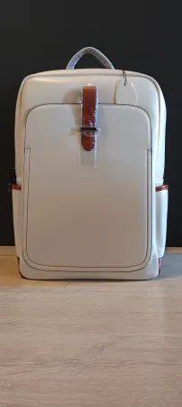 Bromen womens backpack beige measures 40x30x15cm 