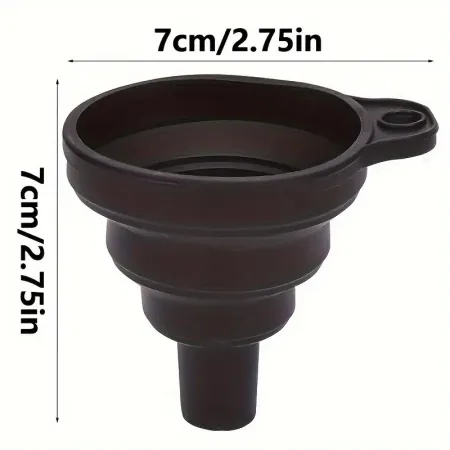 Faltbarer Silikontrichter Blau/Schwarz Öltrichter NEU