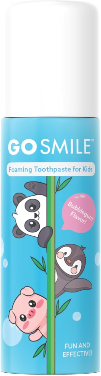 Foaming Fluoride Free Toothpaste for Kids - Toddler Bubblegum Flavor Anticavity Toothpaste For Kids Brush, Electric Toot