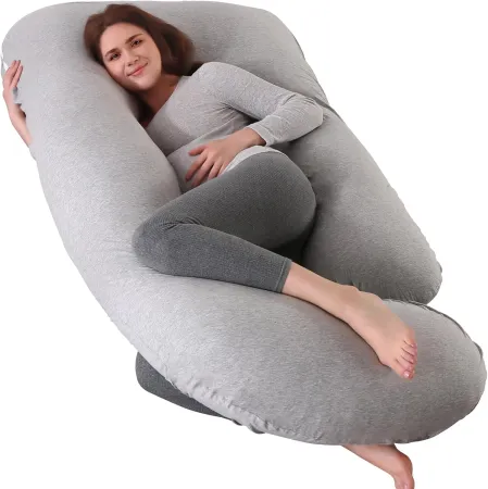 cauzyart Pregnancy Pillows for Sleeping U-Shape Full Body Pillow and Maternity Support - for Back, Hips, Legs, Belly for