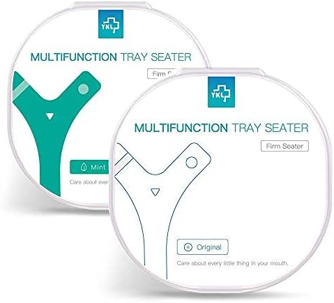 Y-Kelin Y-Shaped Aligner Chewies for Invisalign Trays Aligner Trays Seater-Orthodontic Teeth Chewies (Green Hard + White