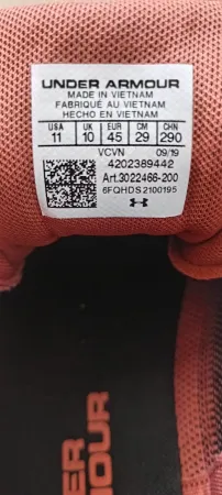 Under armour mens trainers size EU 45 UK 10 