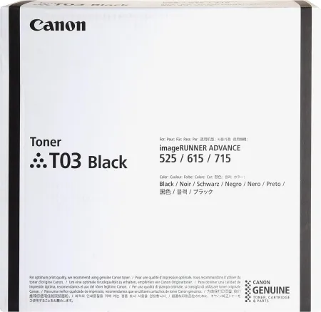 Canon, CNMT03, T03 Toner, 1 Each