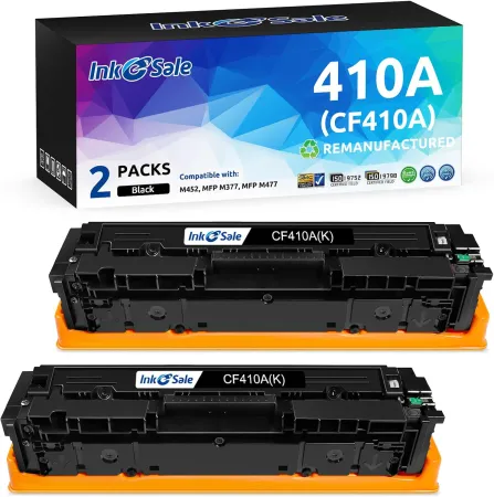 INK E-SALE Remanufactured Toner Replacement for HP 410A 410X CF410A Toner Cartridge Black Ink for HP Color Pro MFP M452d