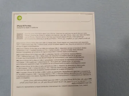 Apple iPhone 16 Pro Max - 256GB Titan Schwarz - Neu & OVP