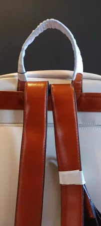 Bromen womens backpack beige measures 40x30x15cm 