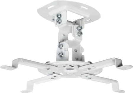 VIVO Universal Adjustable Ceiling Projector Mount for Regular and Mini Projectors with Extending Arms, White, MOUNT-VP01
