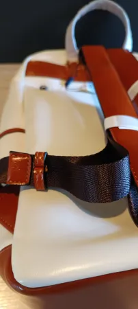 Bromen womens backpack beige measures 40x30x15cm 