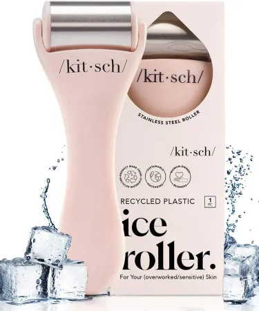Kitsch Ice Roller for Face - Stainless Steel Ice Face Roller Skin Care | Face Ice Roller for Skin Irritation | Ice Facia