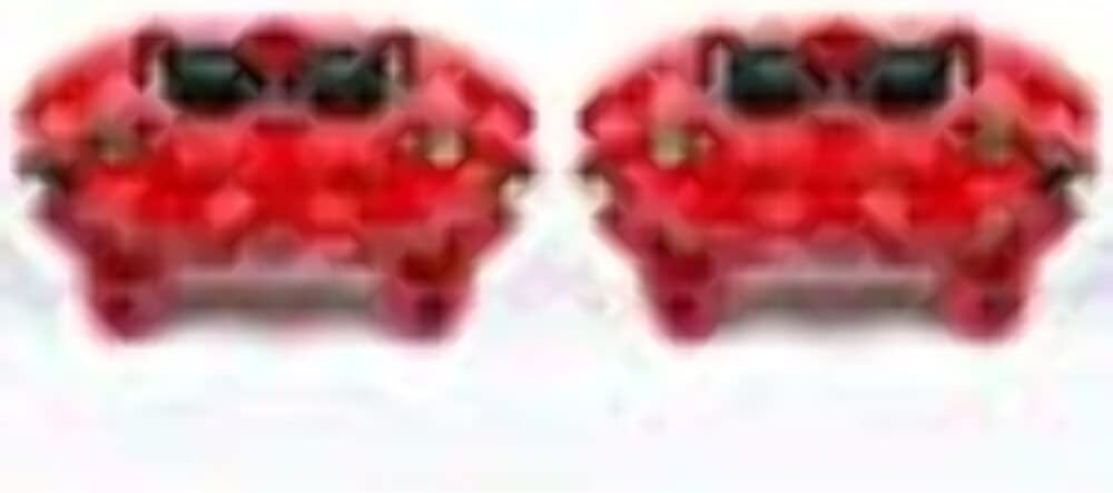 Power Stop Front S2632 Pair of High-Temp Red Powder Coated Calipers