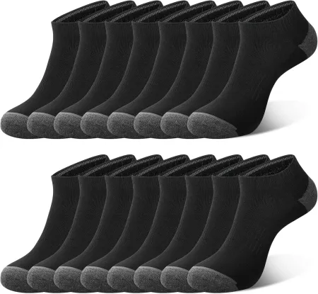 8 Pairs Mens Ankle Socks Low Cut Breathable Casual Socks for Men