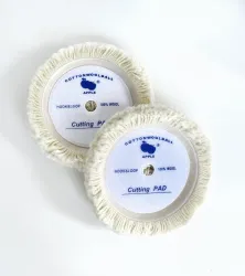 Apple abrasives 1 pc 8 inch Buffing and Polishing Pads 100% Wool Hook and Loop for Compound Cutting and Polishing for Au