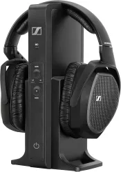 Sennheiser RS 175 RF Wireless Headphone System for TV Listening with Bass Boost and Surround Sound Modes,Black