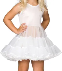 I.C. Collections Baby Girls White Bouffant Slip Petticoat, 6m - 24m