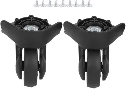 A Pair A65 Suitcase Mute Wheel,Replacement Luggage Wheels, Durable Suitcase Wheels Swivel, Suitcase Wheel with Screw, Un