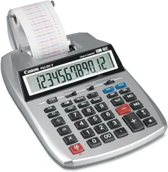 Canon P23DHV P23-DHV 12-Digit Printing Calculator, Purple/Red Print, 2.3 Lines/Sec
