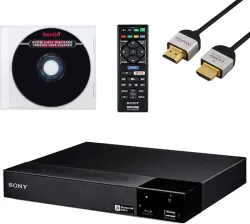 Sony BDP-BX370 / BDP-S3700 Blu-Ray Disc Player with Built-in Wi-Fi + Remote Control + NeeGo High-Speed HDMI Cable W/Ethe