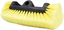 10" Car Wash Brush with Soft Bristle for Auto RV Truck Boat Camper Exterior Washing Cleaning, Yellow