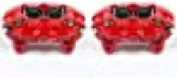 Power Stop Front S2632 Pair of High-Temp Red Powder Coated Calipers