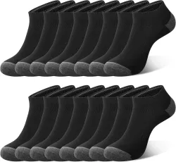 8 Pairs Mens Ankle Socks Low Cut Breathable Casual Socks for Men