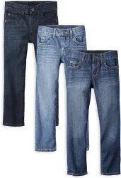 Boys' Multipack Basic Straight Leg Jeans