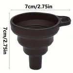 Faltbarer Silikontrichter Blau/Schwarz Öltrichter NEU