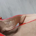 Brand new Womens slip on flip flops red size EU 36 China size 37 leather insoles