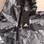 Adidas jacket black size M with hoodie